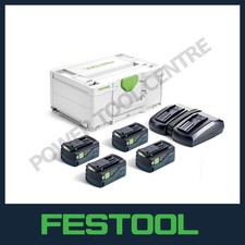 Festool 577710 Energy Set SYS 18V 4x5,0/TCL 6 DUO 4 x 5ah Batteries and Charger