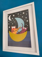 Framed "Owl & the Pussycat" print from Cornishbirdinthesticks