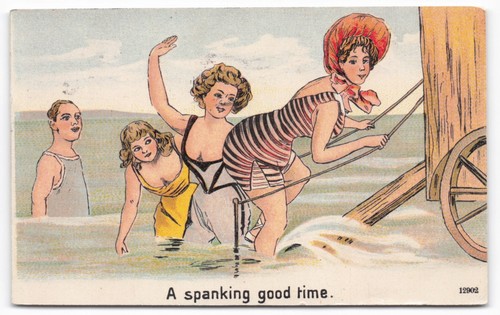 1909 comic postcard spanking - a,