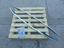 VW Tiguan Roof Rails 5N 07-15 Silver Pair of Runners Bars Rack Fixings brackets