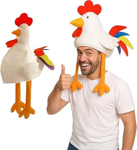 Funny chicken hat plush - funny, –