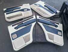 RANGE ROVER P38 Door Cards Set Of 4x 94-02 Cream With Blue Leather Very Rear