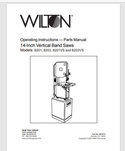 Wilton model 8201 8203 - wilton, 8201,