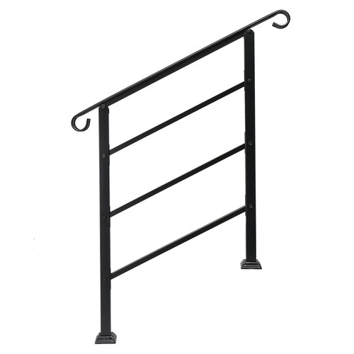 Iron stair handrail kit for - handrail,