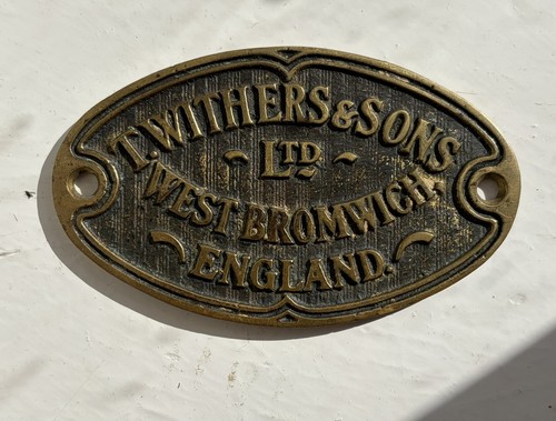 Antique brass safe plaque - safe,