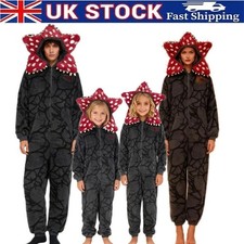 Stranger Things Demogorgon Pajamas Jumpsuits Soft Warm Lounge Wear Sleepwear UK