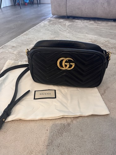 Gucci marmont bag black - black,