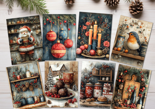 Christmas card toppers - 8,