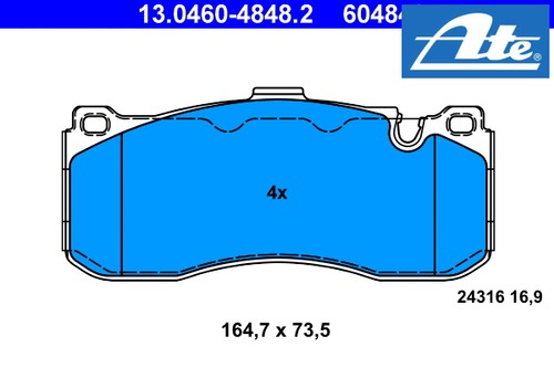 Front brake pads set - front,