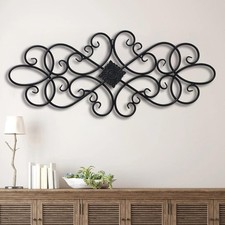 Black Wrought Iron Wall Decor