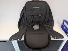 Cuggl Ebony Deluxe Pushchair Seat Unit Full Harness Black And Grey