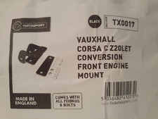 BLACK TX0017 VAUXHALL CORSA C Z20LET CONVERSION FRONT ENGINE MOUNT BRAND NEW