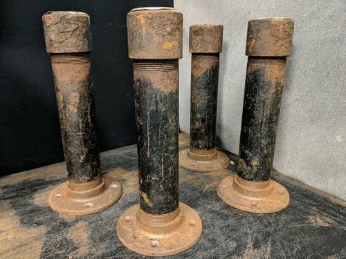 Used gas line metal - 4x,