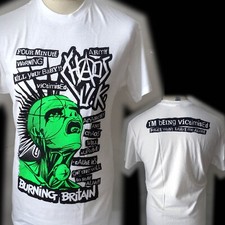 CHAOS UK 100% UNIQUE  PUNK T SHIRT MEDIUM  BAD CLOWN CLOTHING
