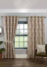 Eyelet Curtains Tegola Damask