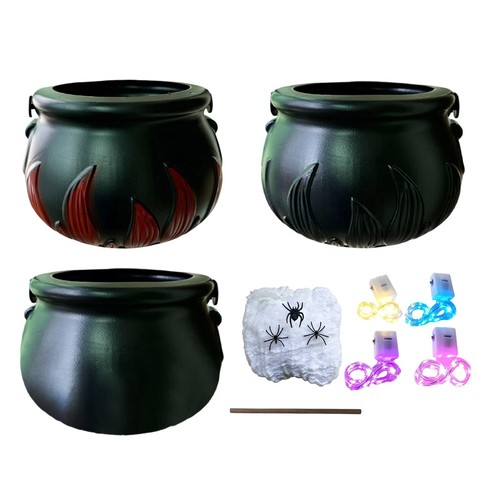 Halloween cauldron pots - cauldron,