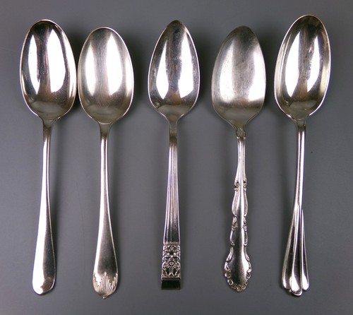 Vintage large serving spoons - serving,