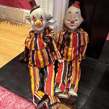 Vintage Porcelain Clowns Doll