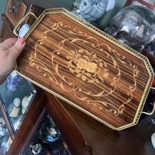Vintage Marquetry Tray