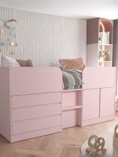 Bailey Mid Sleeper Bed Pink
