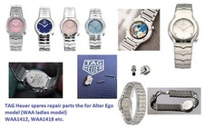 TAG Heuer Alter Ego Diamond part dial strap case hands movement crown WAA BA0760