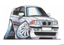 BMW M3 SILVER Koolart Cartoon