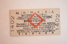Railway Platform Ticket Southern Rly Mortehoe