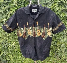 KY'S Made In Hawaii 100% Cotton Hawaiian Shirt Size XL - Ukulele Pattern