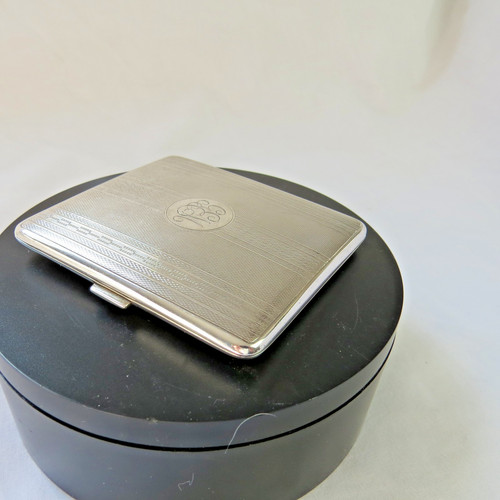 Sterling silver cigarette case - cigarette,