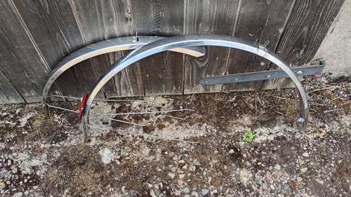 Vintage steel mudguards - 27",