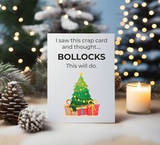 Funny Christmas Card Rude Card