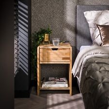 WOODEN BEDSIDE TABLE TEAK