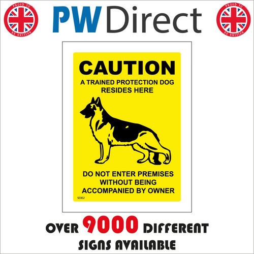 Sign protection dog - sign,