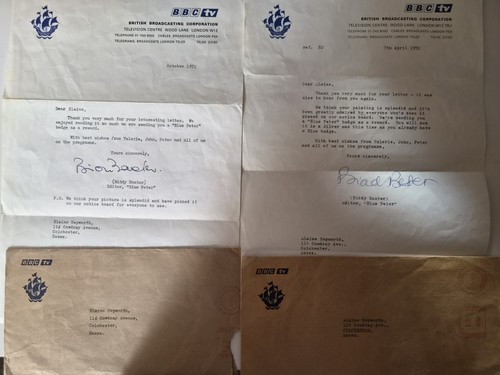 Vintage blue peter reward - blue,