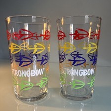 2 X Strongbow Pint Glass Very
