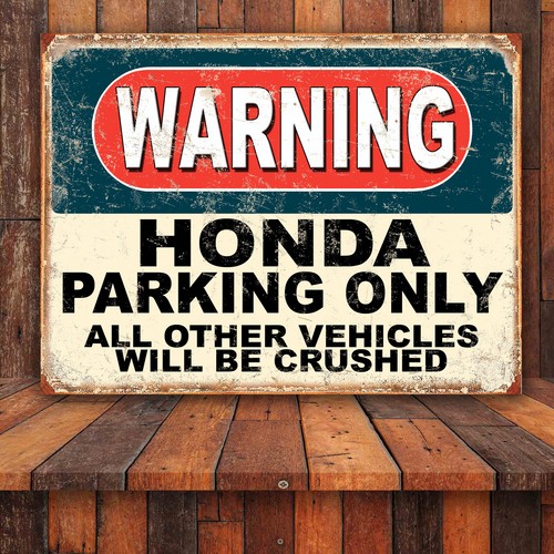 Funny warning honda parking - warning,