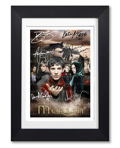 Merlin cast signed poster - cast,