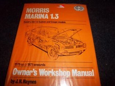 Morris Marina 1.3 Workshop Manual.