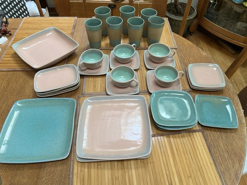 Glidden mcm pottery dinnerware - mcm,