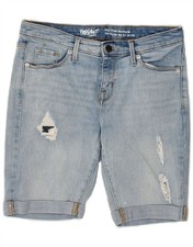 MOSSIMO Womens Distressed Mid Rise Denim Shorts US 6 Medium W28  Blue CH71