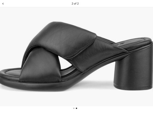 Ecco sculpted black slide - ecco,