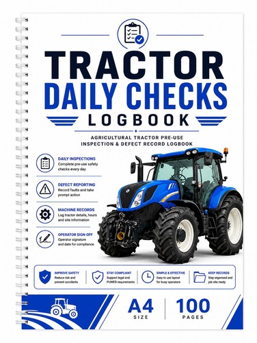 Tractor daily checks logbook - daily,