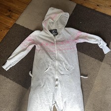 Onepiece Of Norway Unisex grey Teddy All In One In Size xxs 