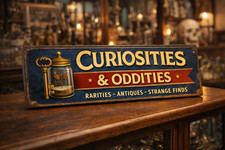 Curiosities Oddities sign