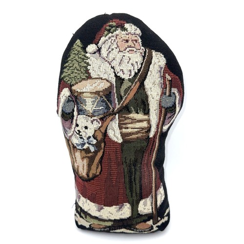 Santa claus tapestry doorstop - claus,