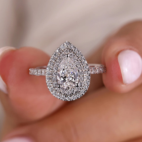 Carat double halo stunning - carat,