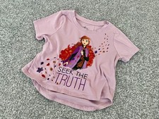 Kids Girls Lovely Disney Frozen Anna Pink T-Shirt / Top - 2-3 Years