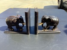 Pair Of Vintage Hand Carved