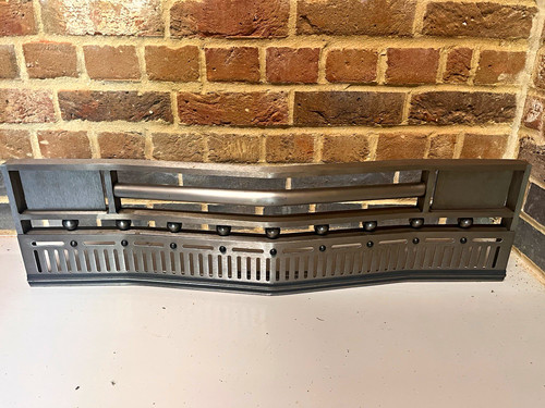 Black metal fireplace - metal,