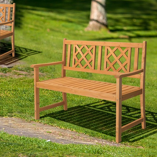 Wooden bench outdoor garden - wooden,